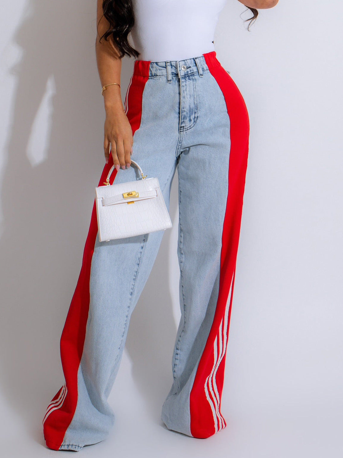 Jeans à jambes larges Taia