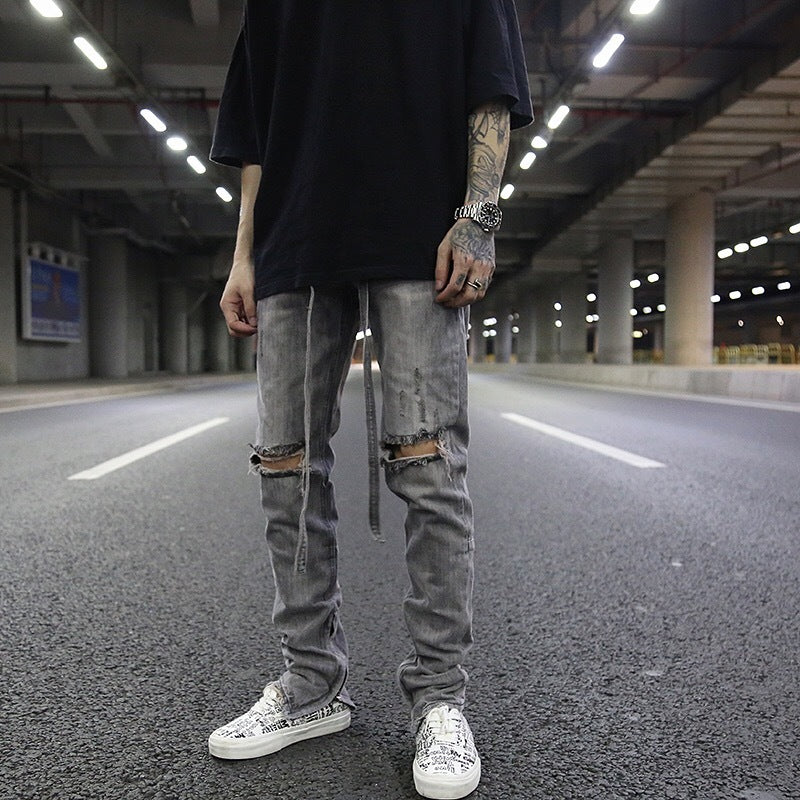 Jeans zippés