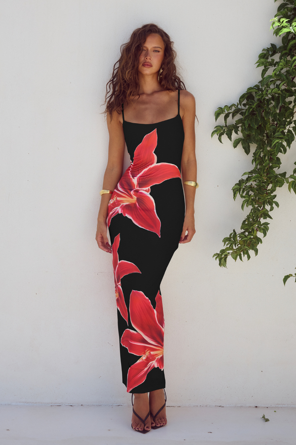 ROBE MIDI DEIA - LILAS CRIMSON