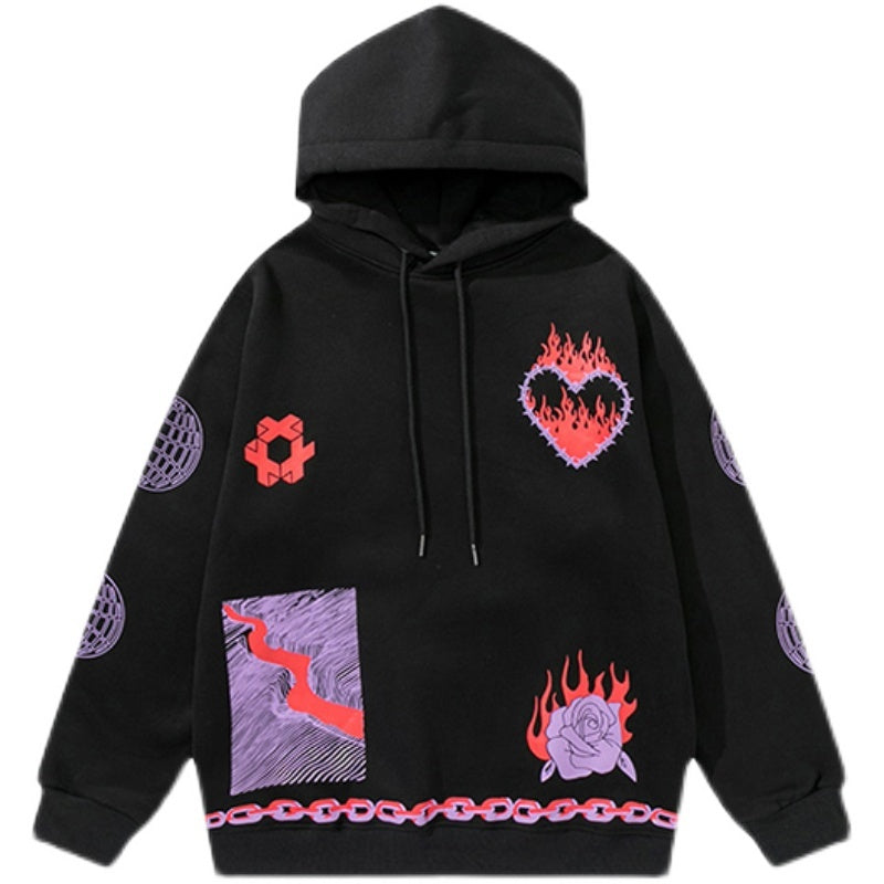 Sweat à capuche Flame