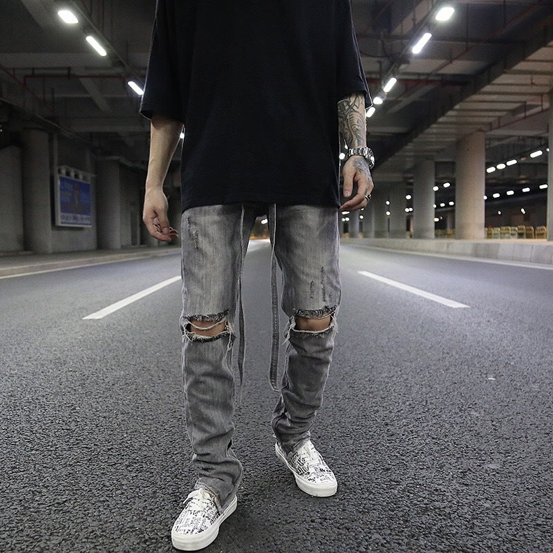 Jeans zippés