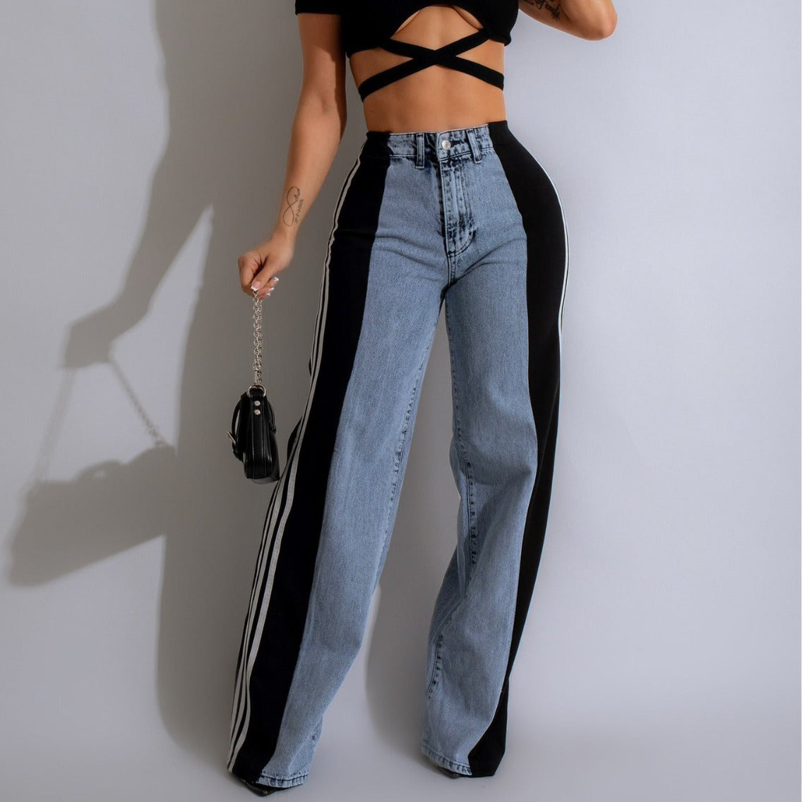 Jeans à jambes larges Taia