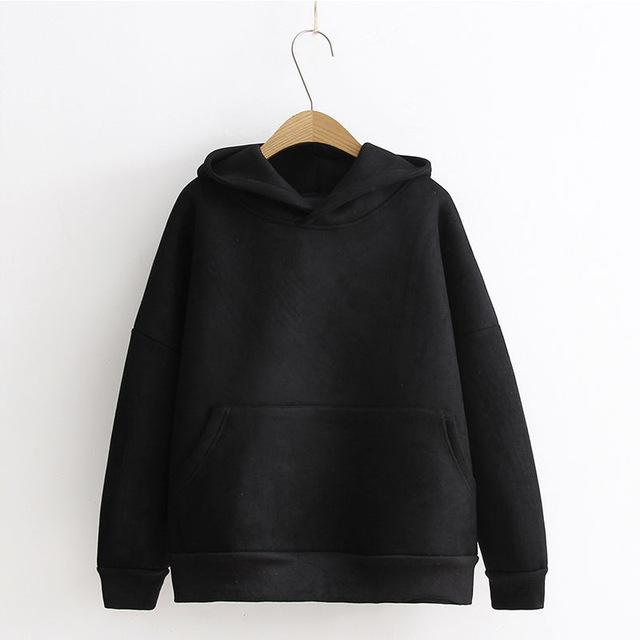 Sweat à capuche en daim