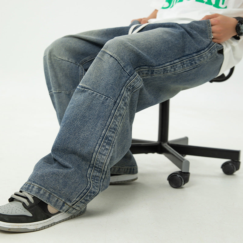 Jeans japonais plissés