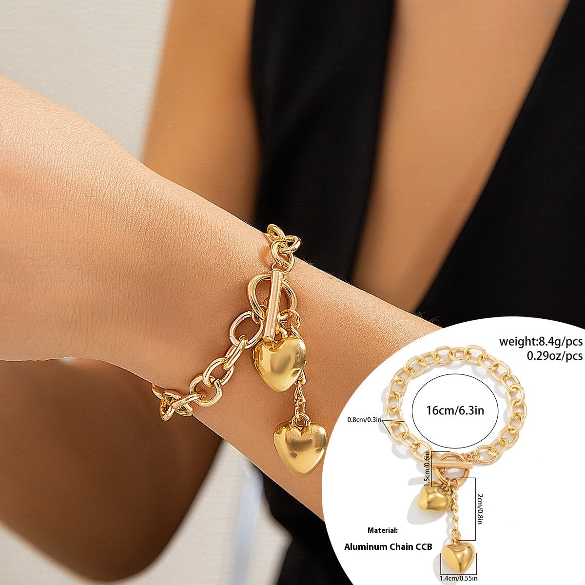 Collier avec cadenas et clé