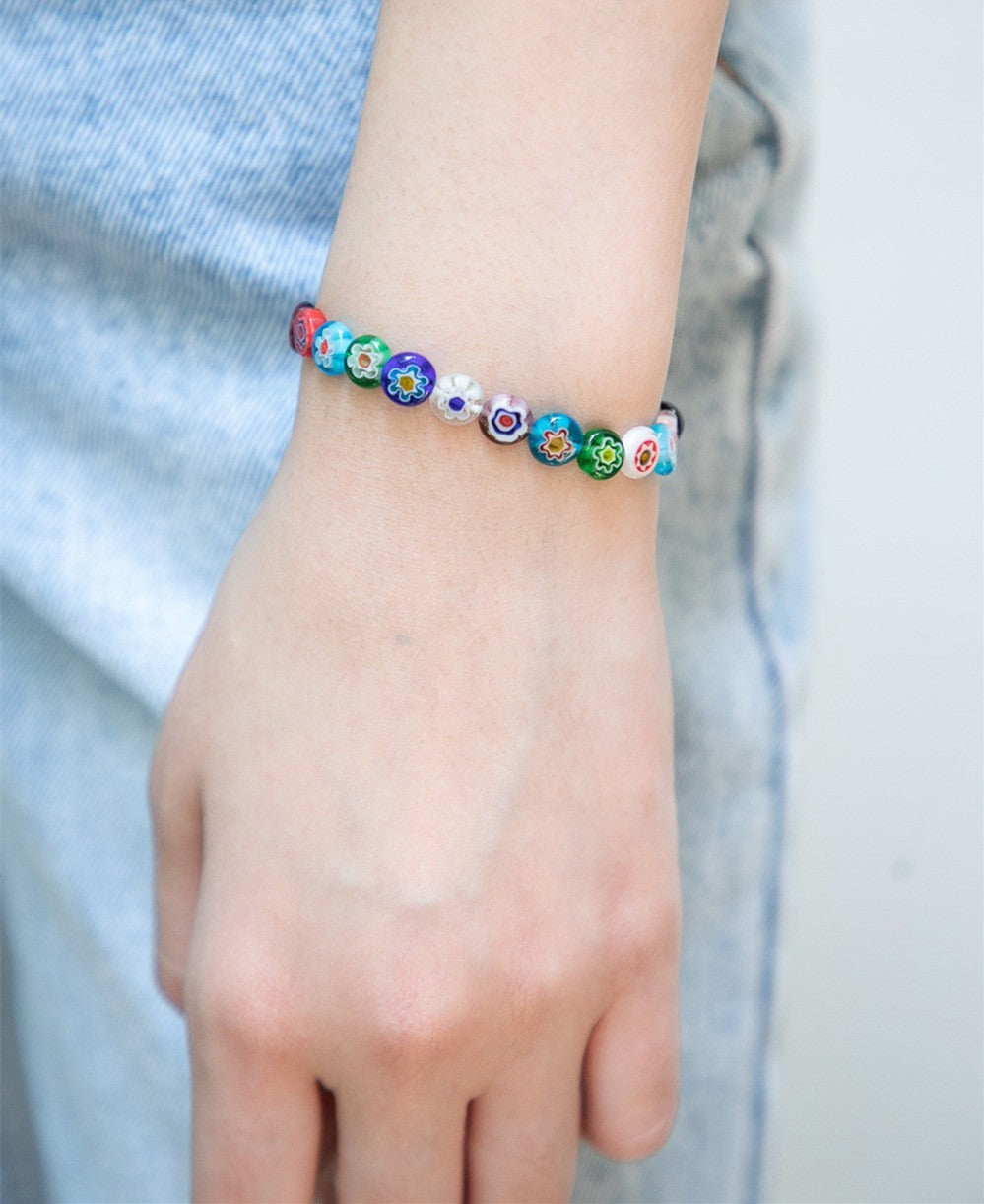 Bracelet en perles d'eau douce minimaliste pour femmes