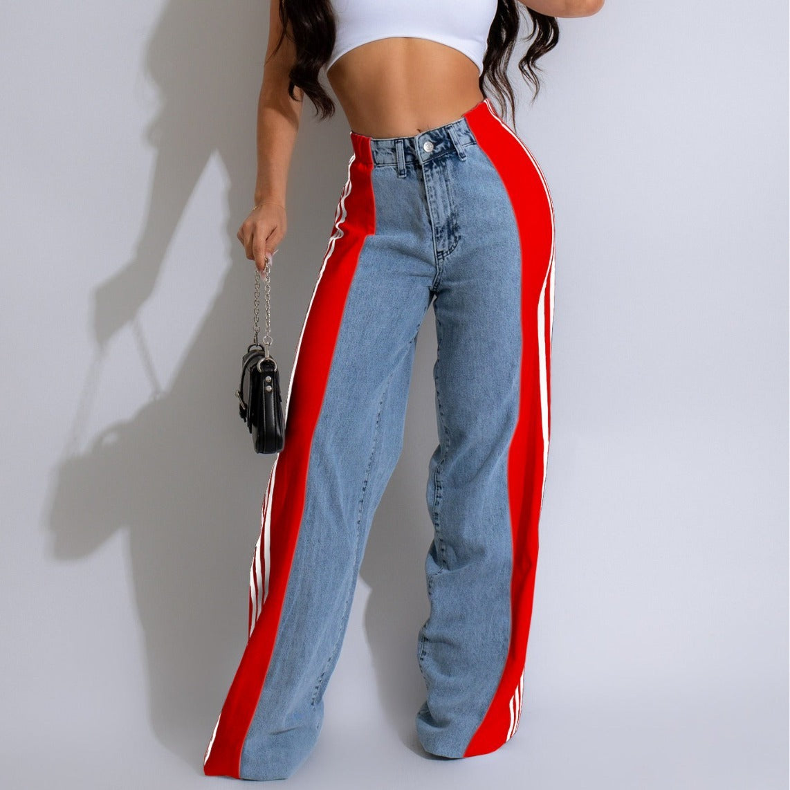 Jeans à jambes larges Taia