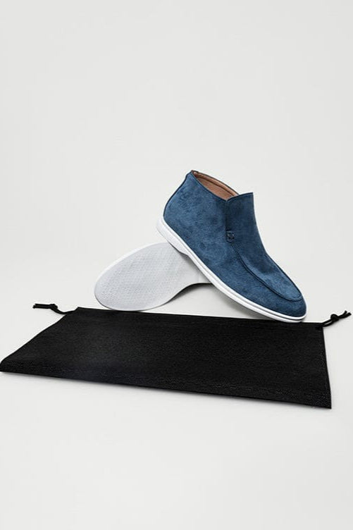 Mocassin Bleu Ciel Élevé