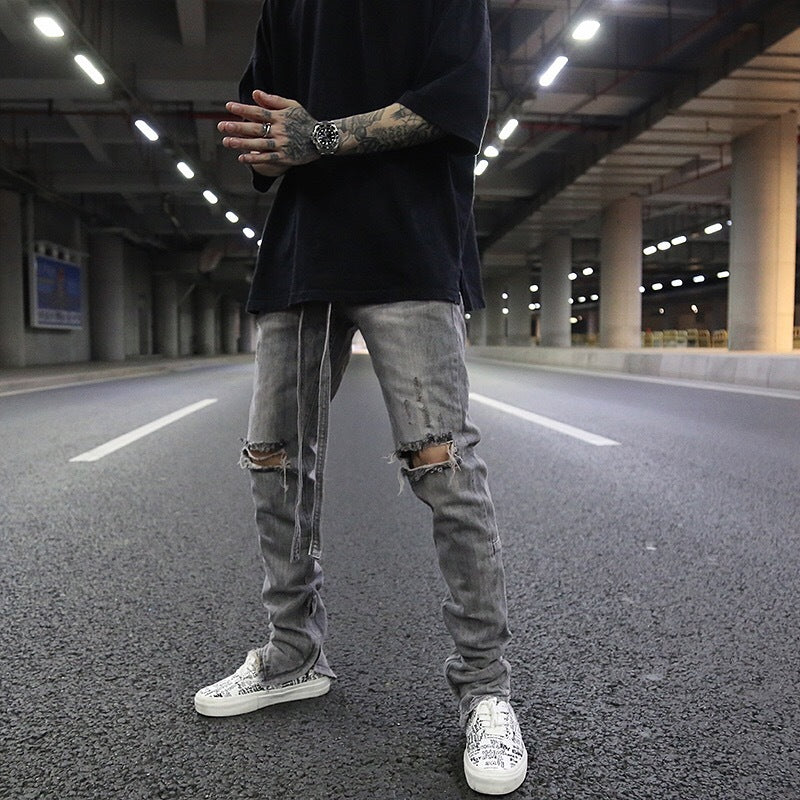 Jeans zippés