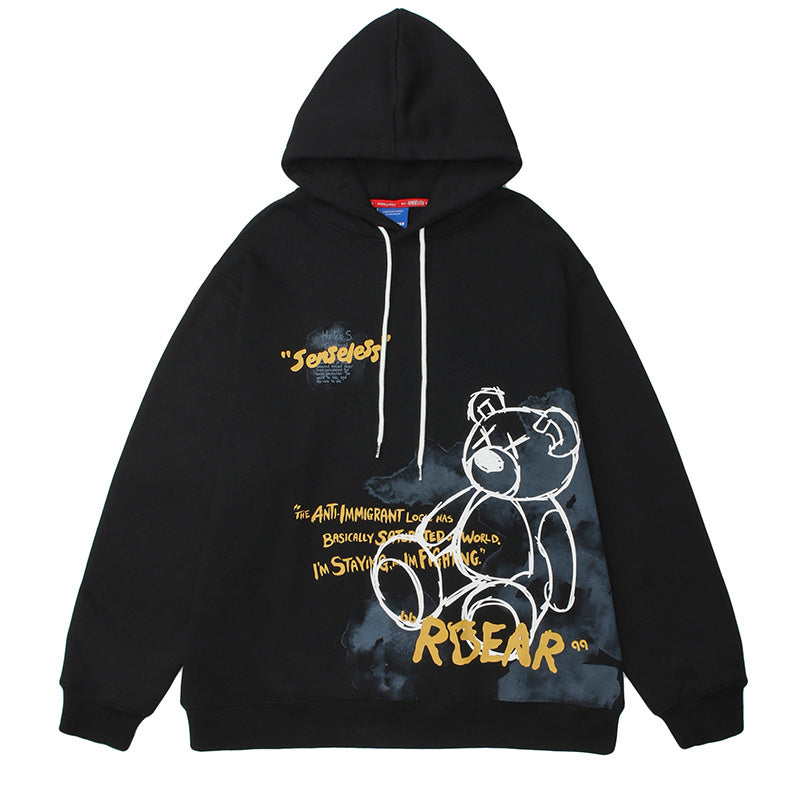 Sweat à capuche graphique Bear