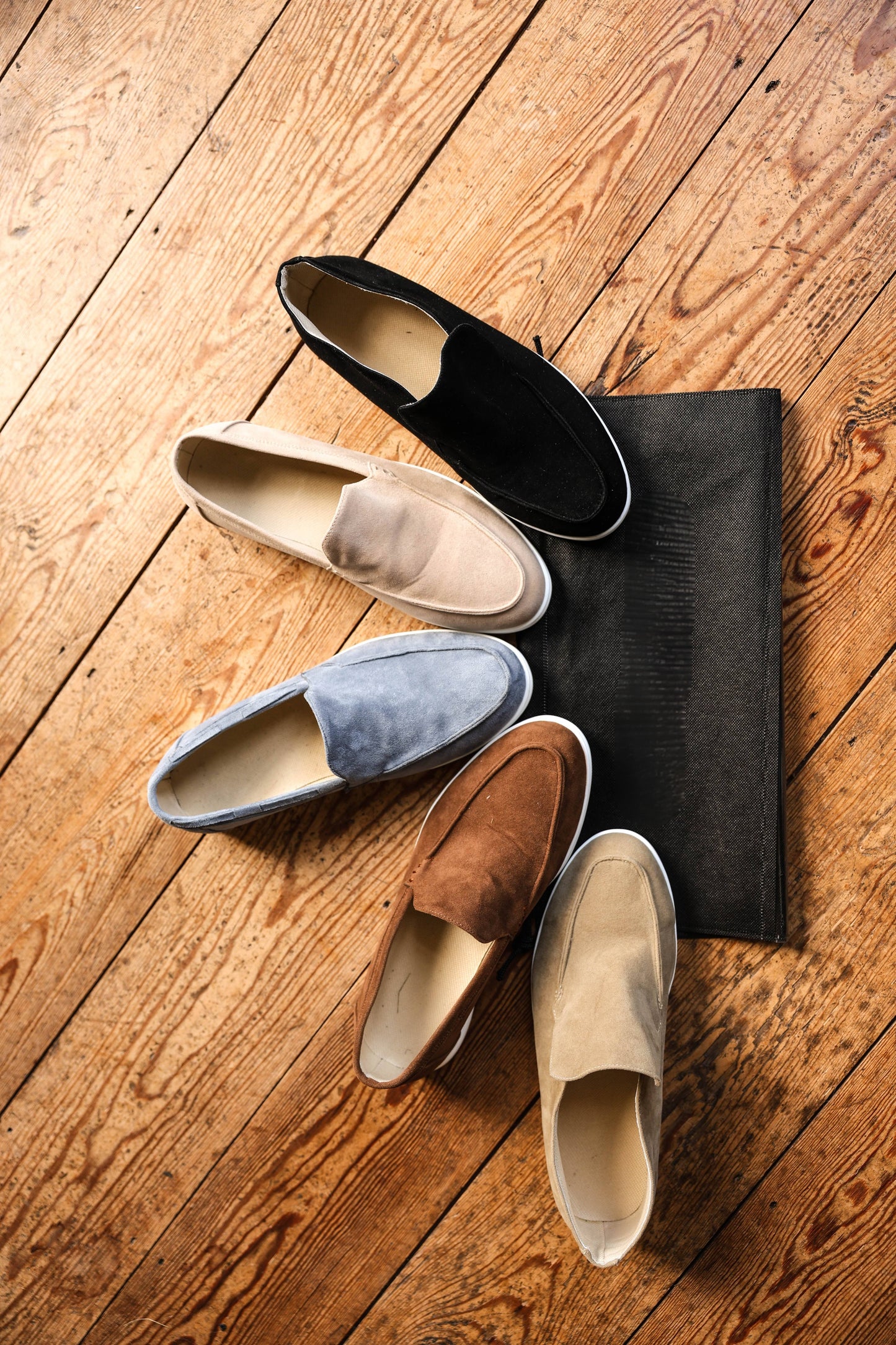 Mocassin de yacht bleu clair
