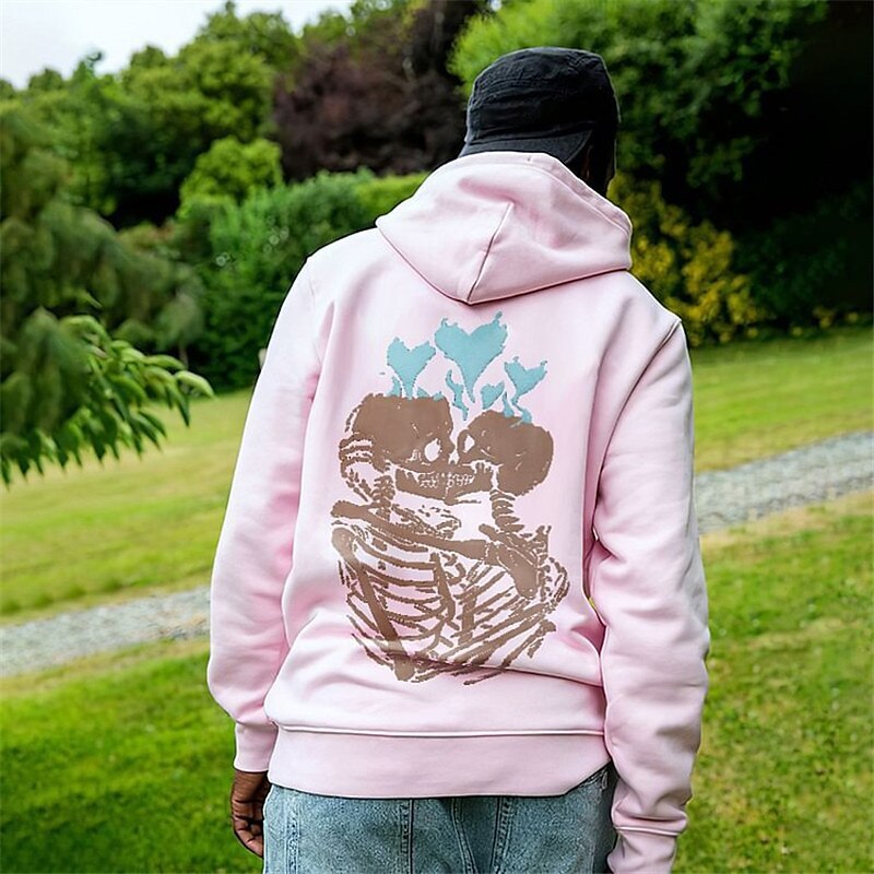 Sweat à capuche motif crâne