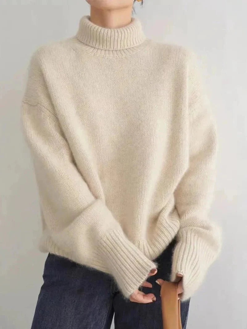 Cashmere Turtleneck Sweater for Women | SophiaGrace SOLANORDI Sweatshirts & Hoodies