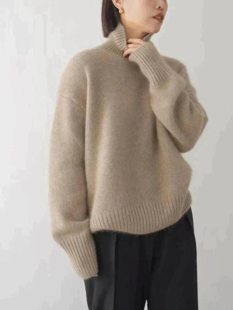 Cashmere Turtleneck Sweater for Women | SophiaGrace SOLANORDI Sweatshirts & Hoodies