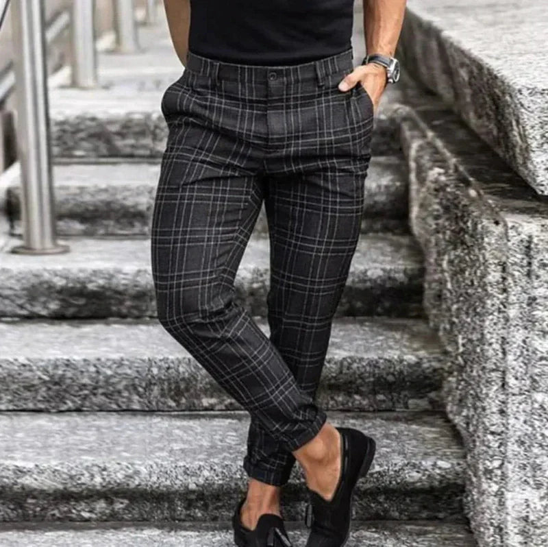 Checked Trousers for Men | Enzo SOLANORDI Pants