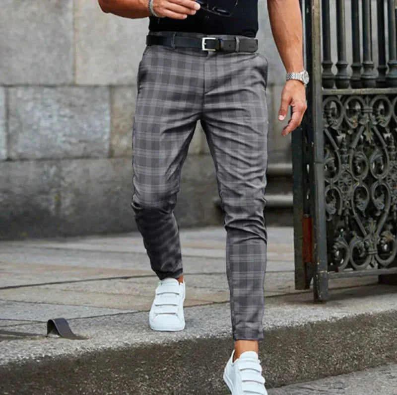 Checked Trousers for Men | Enzo SOLANORDI Pants