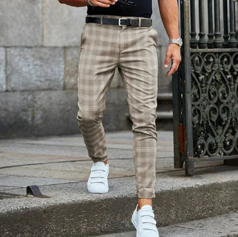 Checked Trousers for Men | Enzo SOLANORDI Pants