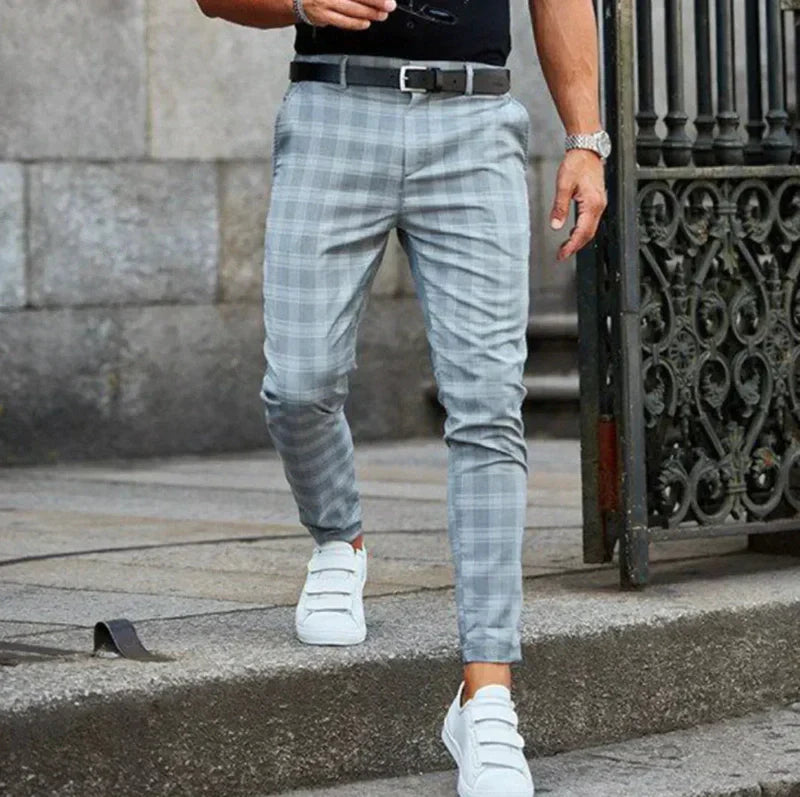 Checked Trousers for Men | Enzo SOLANORDI Pants