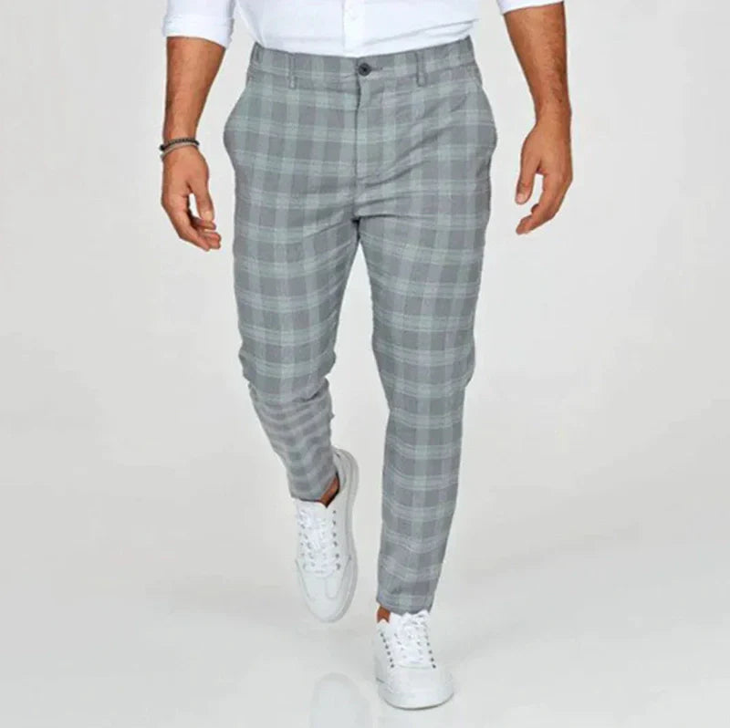 Checked Trousers for Men | Enzo SOLANORDI Pants