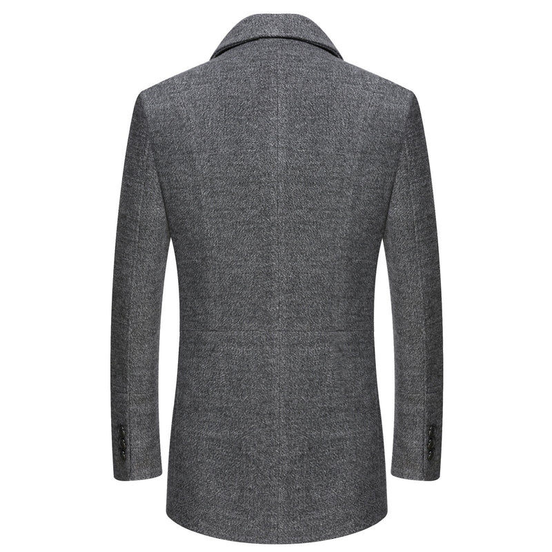Classic men's wool coat | RAYAN SOLANORDI Winter Coat