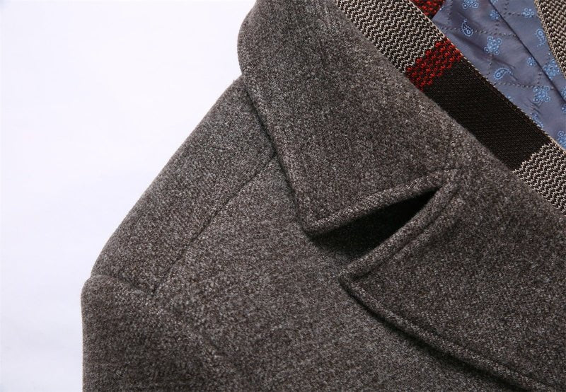 Classic men's wool coat | RAYAN SOLANORDI Winter Coat