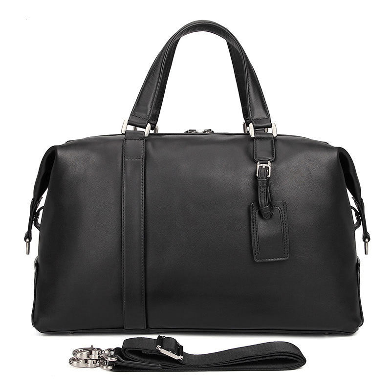Elegant Leather Travel Bag | Stravos SOLANORDI Travel Bag