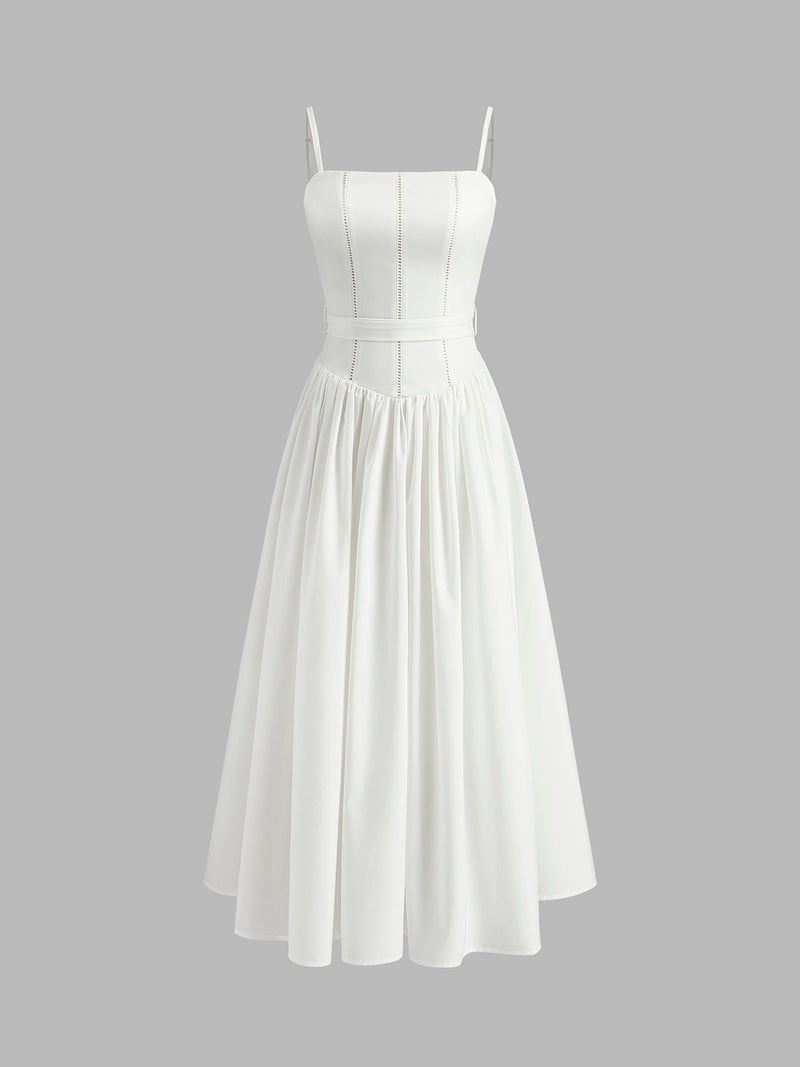 Robe midi sans manches élégante | Letizia