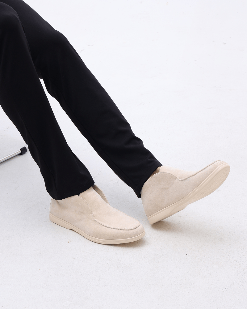 Mocassins en Suède Hauts – Chaussures Élégantes et Confortables pour Hommes à Porter au Quotidien | Santini