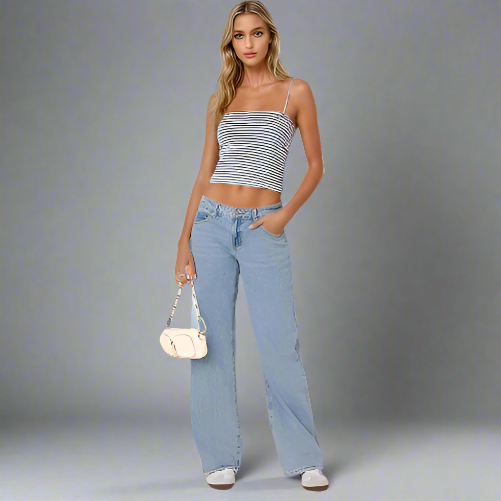 Jeans taille basse MIA