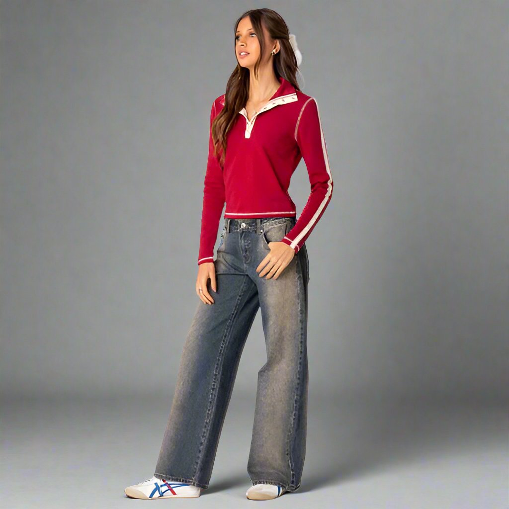 Jeans taille basse MIA
