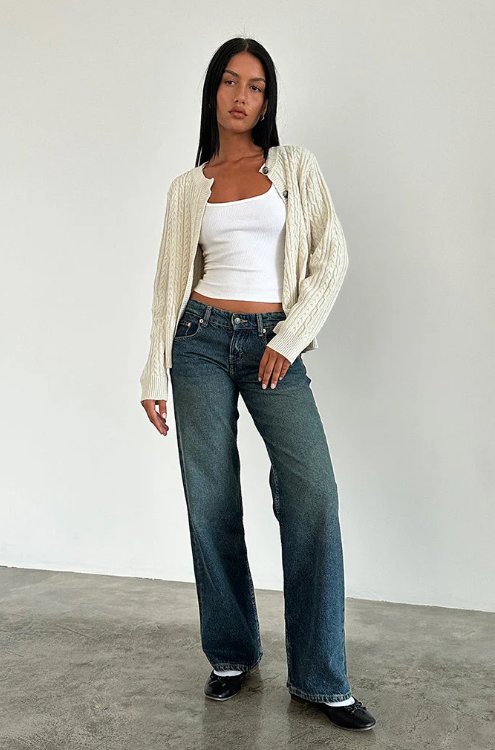Jeans taille basse MIA
