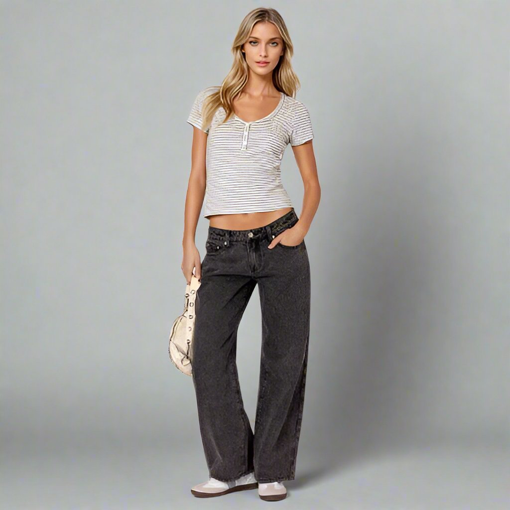 Jeans taille basse MIA