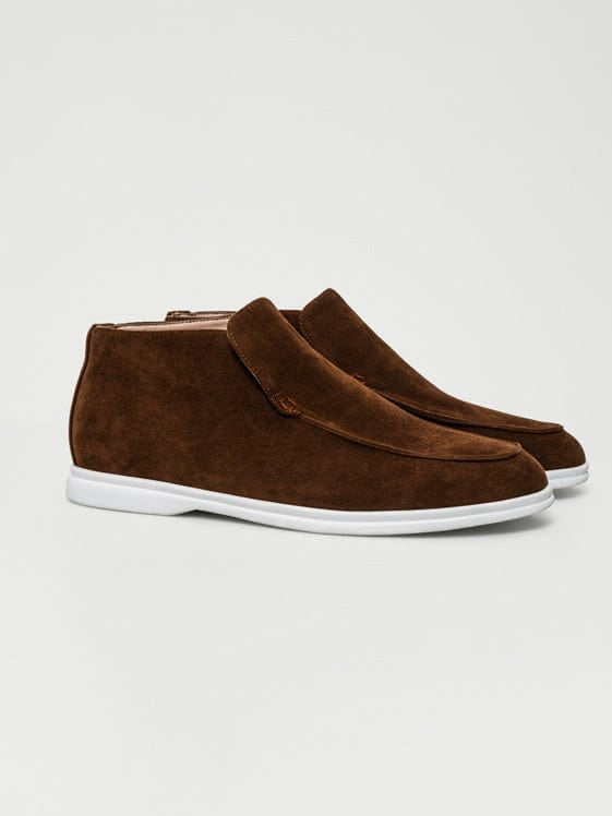 Mocassin haut marron foncé
