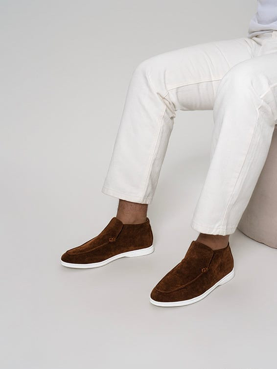 Mocassin haut marron foncé