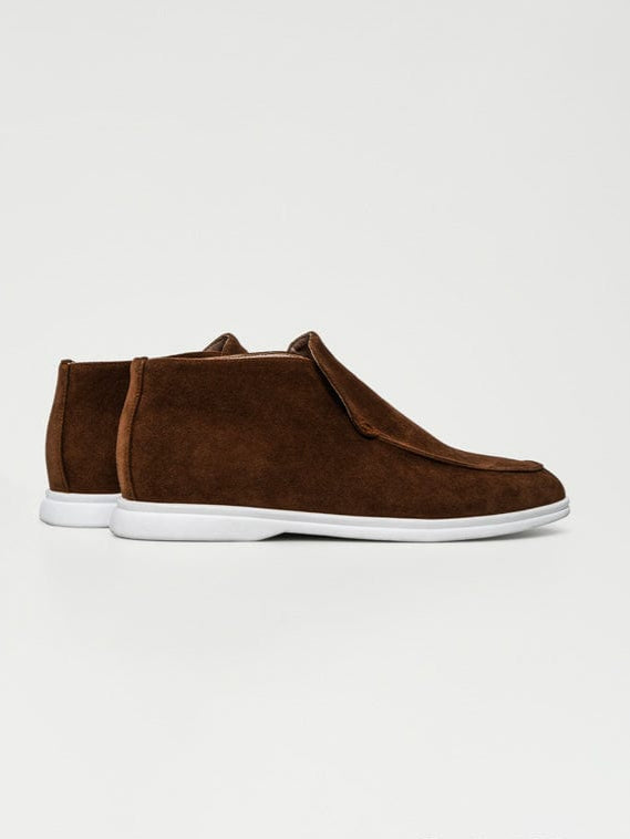 Mocassin haut marron foncé