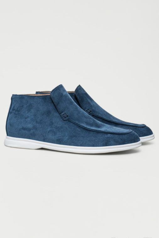 Mocassin Bleu Ciel Élevé