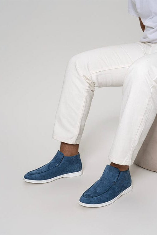 Mocassin Bleu Ciel Élevé