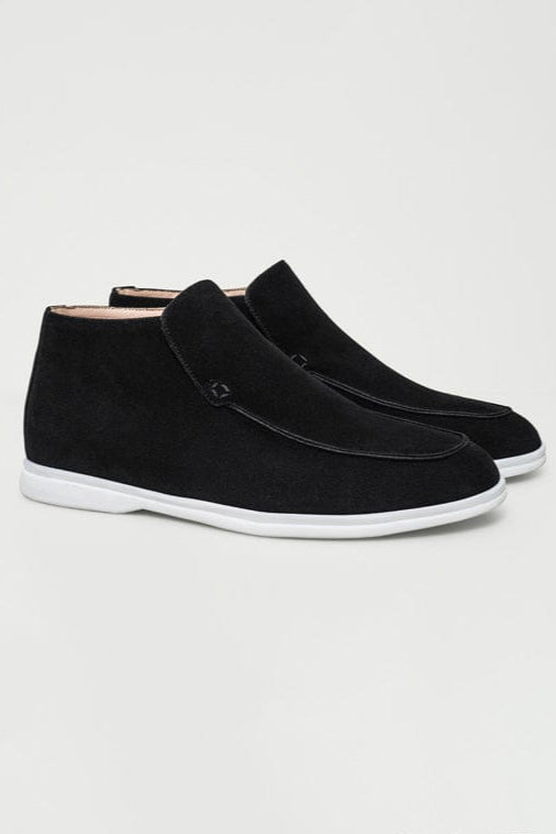 Mocassin Noir Haut