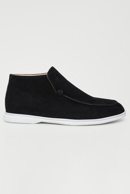 Mocassin Noir Haut