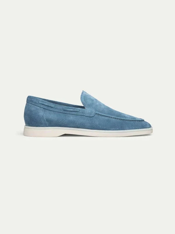 Mocassin de yacht bleu clair