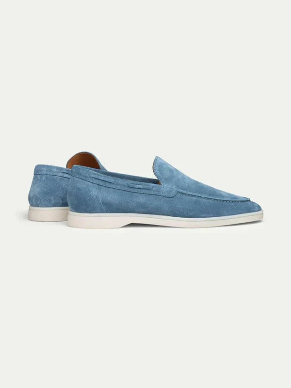 Mocassin de yacht bleu clair