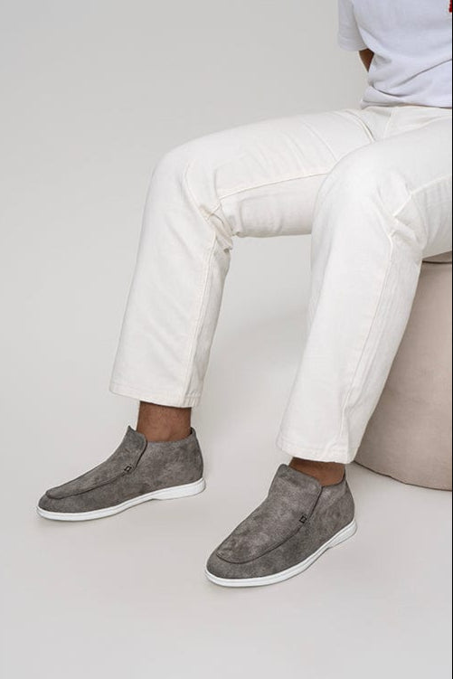 Mocassin gris clair