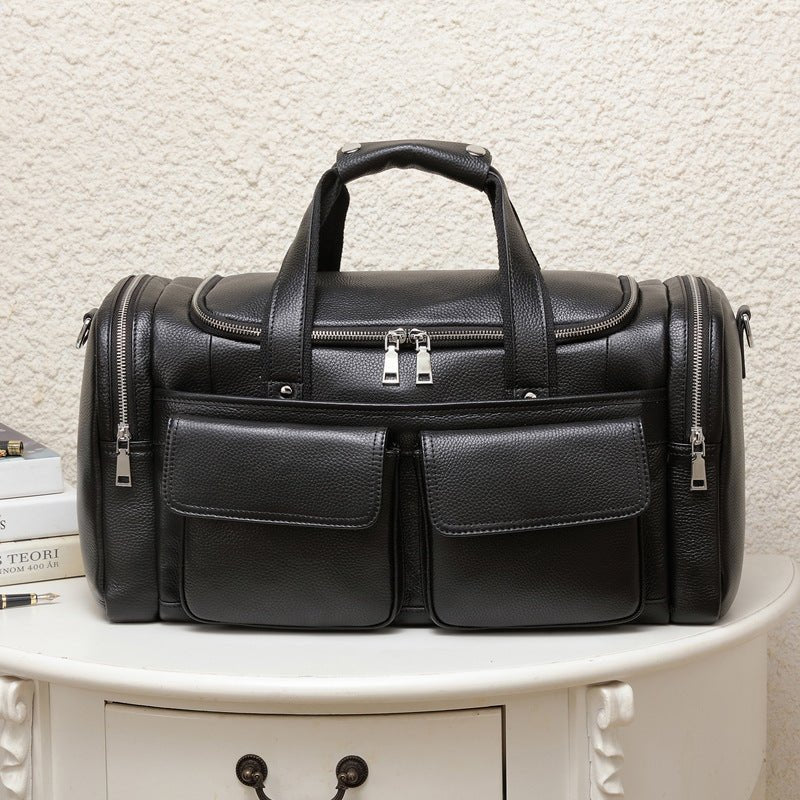Men's Leather Travel Bag – Large Capacity Duffle for Business & Weekend Trips | Orionis SOLANORDI Travel Bag