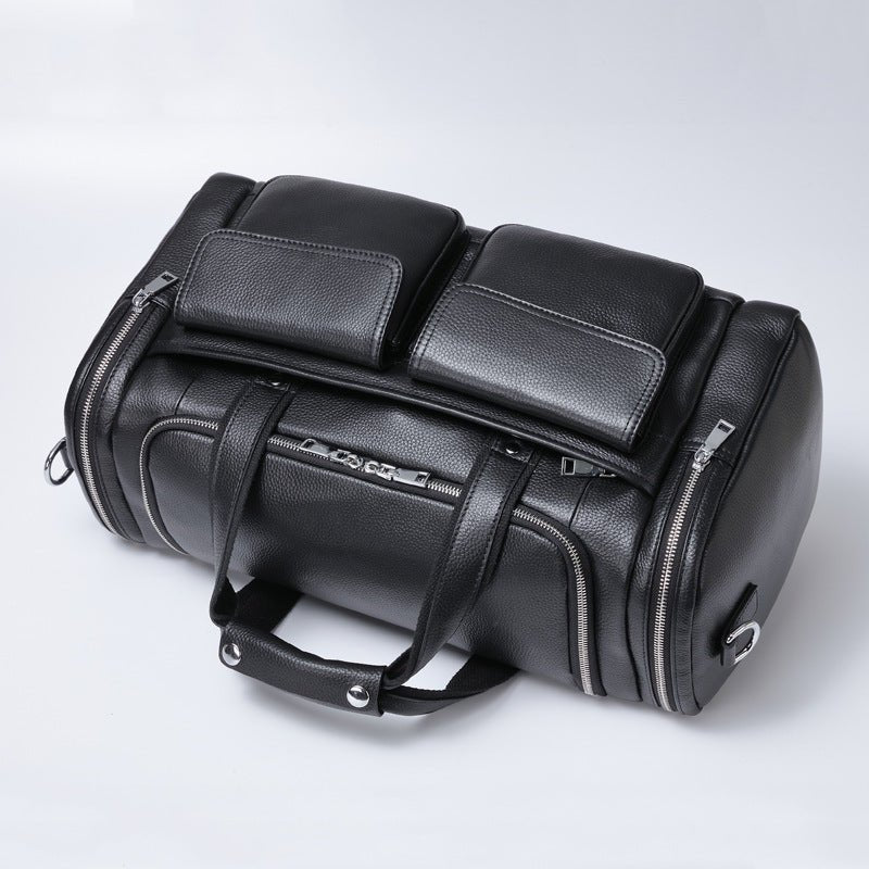 Men's Leather Travel Bag – Large Capacity Duffle for Business & Weekend Trips | Orionis SOLANORDI Travel Bag
