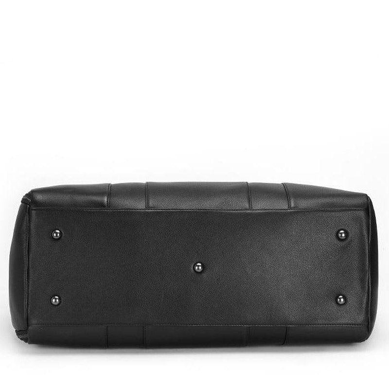 Sac de voyage moderne en cuir noir | Alcyon