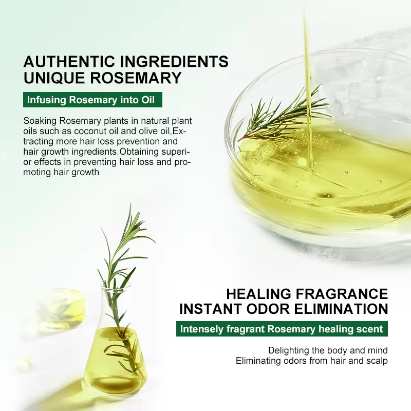 Huile essentielle de romarin pur | Votre traitement naturel à l'huile pour la croissance des cheveux