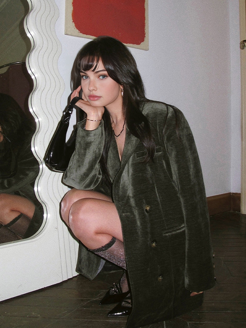 Retro Velvet Blazer for Women | Micoli SOLANORDI Blazers