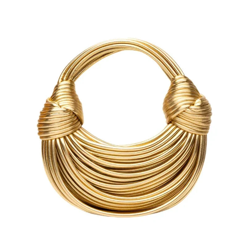 Stylish Handbag in Gold and Silver colors | Amala SOLANORDI Handbags
