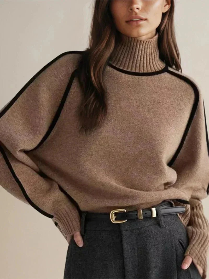 Timeless Women's Turtleneck Sweater | Isabelle SOLANORDI Pullover