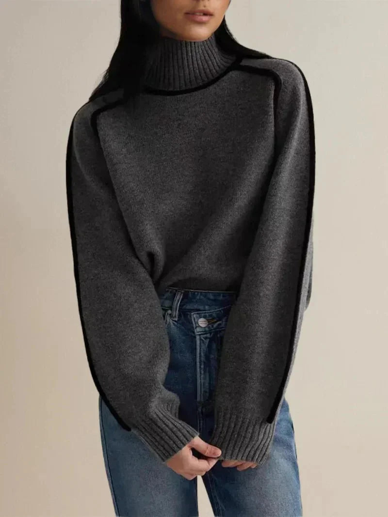 Timeless Women's Turtleneck Sweater | Isabelle SOLANORDI Pullover
